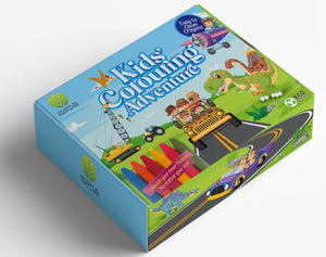 Kids Colourful Adventure Set - Dinosaurs and Trucks